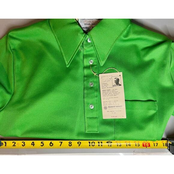Vintage Arnold Palmer Robert Bruce Mens Large Polo Shirt Green NWT Golf - Picture 13 of 14